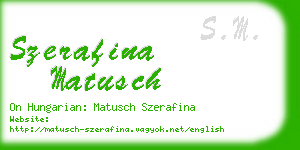 szerafina matusch business card